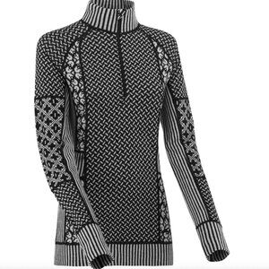 Kari Traa Smekker Half-Zip Base Layer Top - Women's XL/Black STY: 622681 NWT